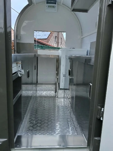 Food trailer 2.2x1.6 RAL 7022 mobiele verkoopwagen met LED verlichting direct beschikbaar